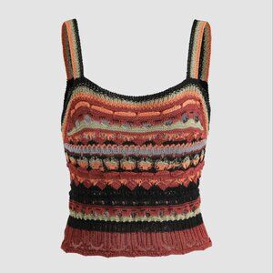 Retro Striped Knitted Vest